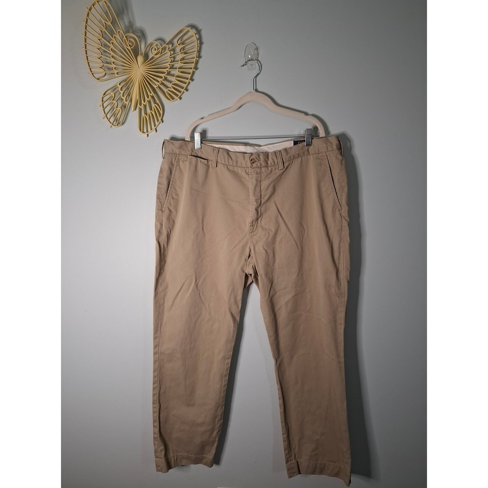 Polo Ralph Lauren Classic Fit Chino Pants Mens 40x30 Tan Khaki Cotton Twill